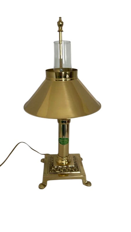 Photo 1 of VINTAGE BRASS PARIS ORIENT EXPRESS ISTANBUL TABLE LAMP H20"