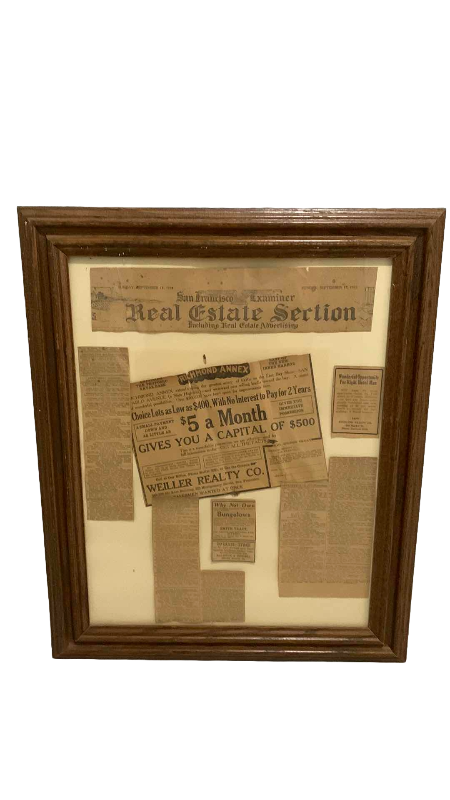 Photo 1 of ANTIQUE SAN FRANCISCO EXAMINER NEWSPAPER CLIPPINGS 1916