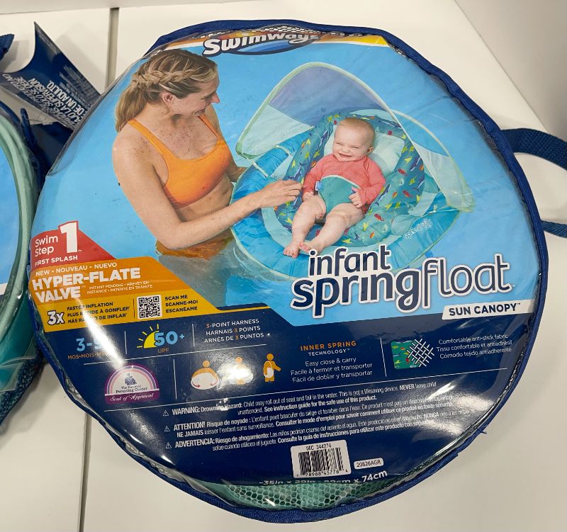 Photo 3 of SWIMWAYS STEP 1 - INFANT SPRING FLOAT & BABY SPRING FLOAT NWT