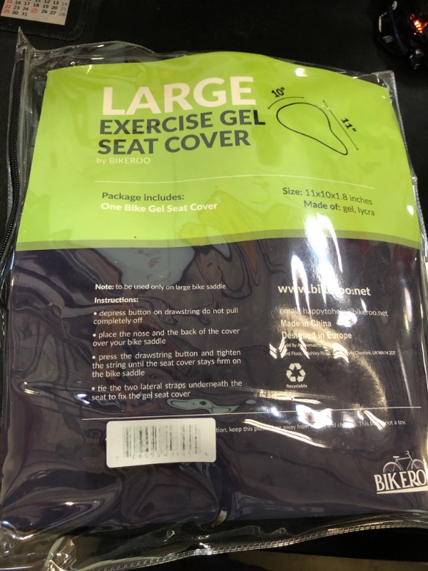 Photo 2 of Bikeroo Large Bike Seat Cushion WideGel SoftPad Most Comfortable Exercise Bicycle Saddle