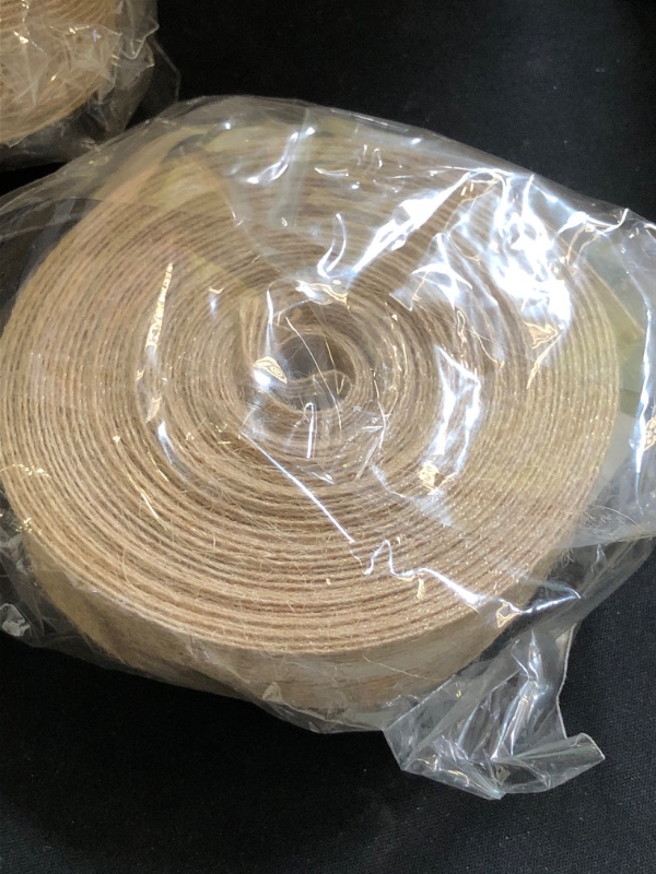 Photo 1 of 1.18" Wide x 10 Yards Long Natural Burlap Fabric Ribbon, Jute Ribbon for Crafts, Gift Wrapping, Christmas Tree, Wedding Decoration, Event Party, Mother's Day