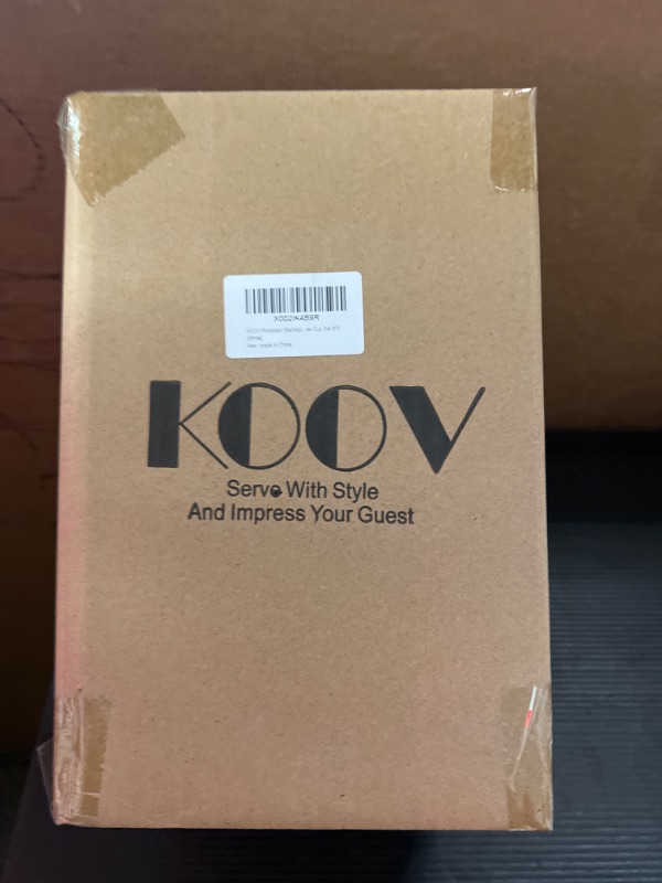 Photo 1 of KOOV Porcelain Stackable Espresso Cups Set, Coffee Cups Set with Saucers and Metal Stand, 2.5 Ounce Coffee Cup Set of 6 (White)