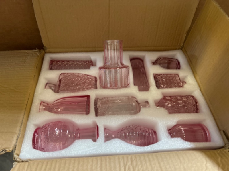 Photo 1 of Brand New Box Of 12 Pink Vases