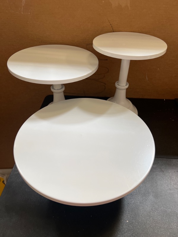 Photo 1 of 3pcs, Cake Stand, Black Round Cupcake Stand, Dessert Display Stand, Cupcake Holder Pastry Serving Plate For Wedding Birthday Party Celebration Decor, Home Decoration
