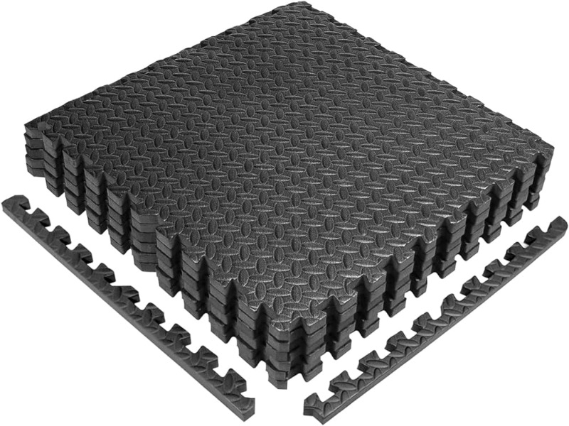 Photo 1 of  Diamond Plate Texture Puzzle Exercise Mat 