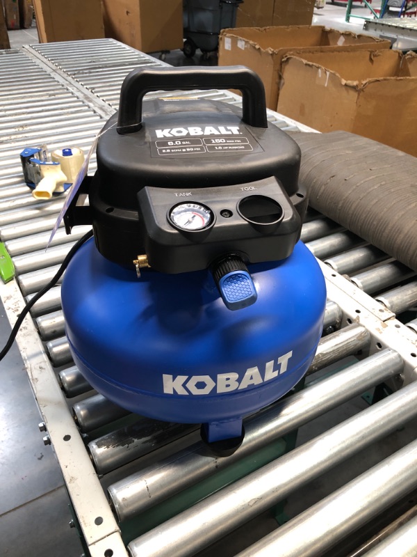 Photo 2 of (READ FULL POST) Kobalt 6-Gallons Portable 150 Psi Pancake Air Compressor kobalt # #1101137