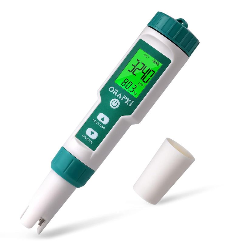 Photo 1 of (READ FULL POST) Pool Salt Tester ORAPXI pH and Salt Meter for Saltwater Pool pH and Salinity Digital Tester 5 in 1 Salt Meter for Swimming Pools Hot Tubs and Swim Spas
