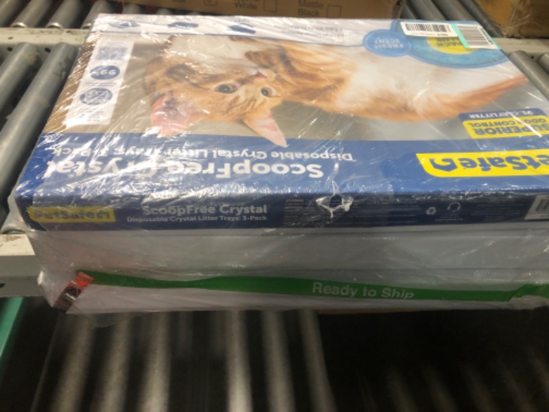 Photo 2 of ***SEE NOTES***PetSafe 3 Pack Scoopfree Litter Tray Premium Blue Crystals