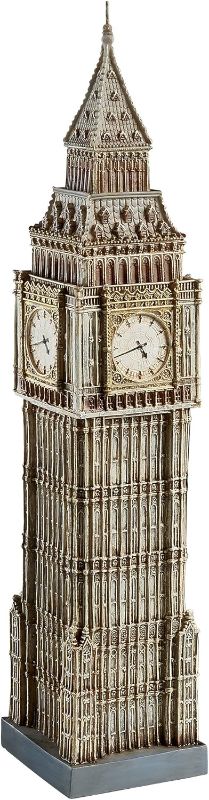 Photo 1 of **DAMAGED READ NOTES**Design Toscano JQ8908 Big Ben Clock Tower Statue, Full Color
