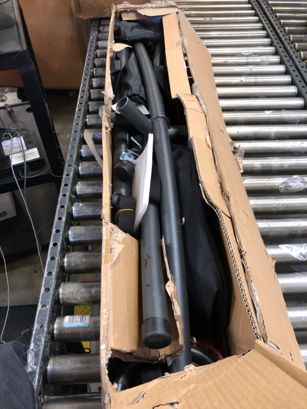 Photo 1 of Amazon Basics Heavy-Duty Hammock Stand, Includes Portable Carrying Case, 9-Foot, Black