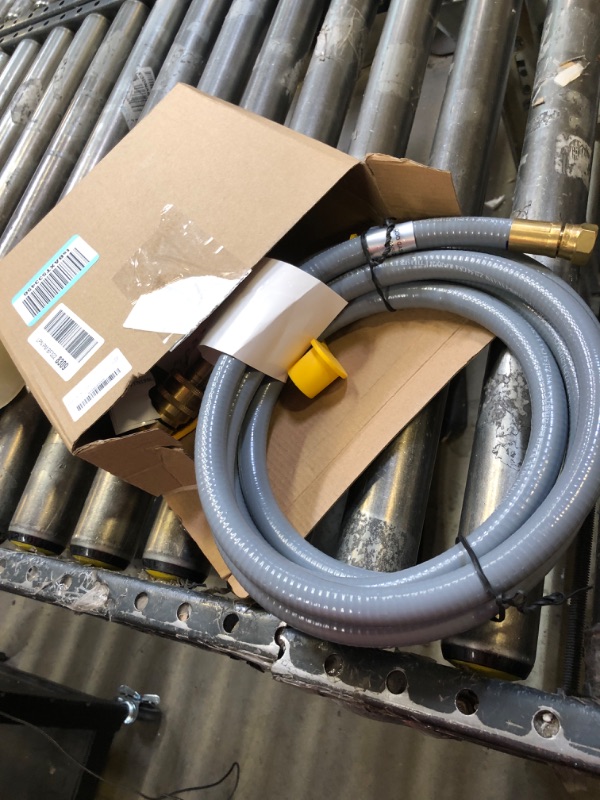 Photo 2 of 10Feet 1/2-Inch Natural Gas Hose with Quick Connect Fitting-Ideal for BBQ, Grill, Pizza Oven, Patio Heater, and More Low-Pressure Appliances - Natural Gas Conversion Kit, CSA Certified