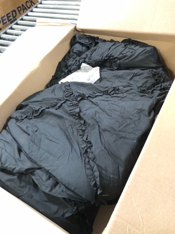 Photo 1 of BLACK BLANKET/COMFORTER SIZE UNKNOWN 