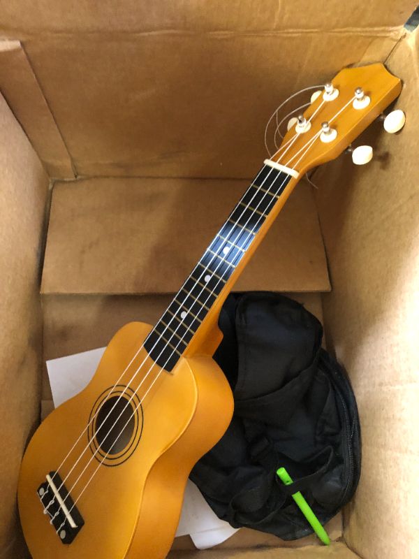 Photo 1 of Soprano Ukulele for Beginners - 21 Inch Small Guitar Ukulele for Kid Adult Student with Gig Bag, Digital Tuner, 1 Standby String and 2 Picks (21inch, Mocha) 21inch Mocha