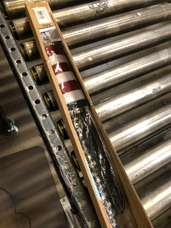 Photo 1 of 2FT American Boat Flag Pole with Light, Stainless Steel Flag Pole with Rail Mount Holder for 0.86''-1.25'' Round Rails, Lighted Boat Flag for Boats?includes 12'' x 20'' Flag
