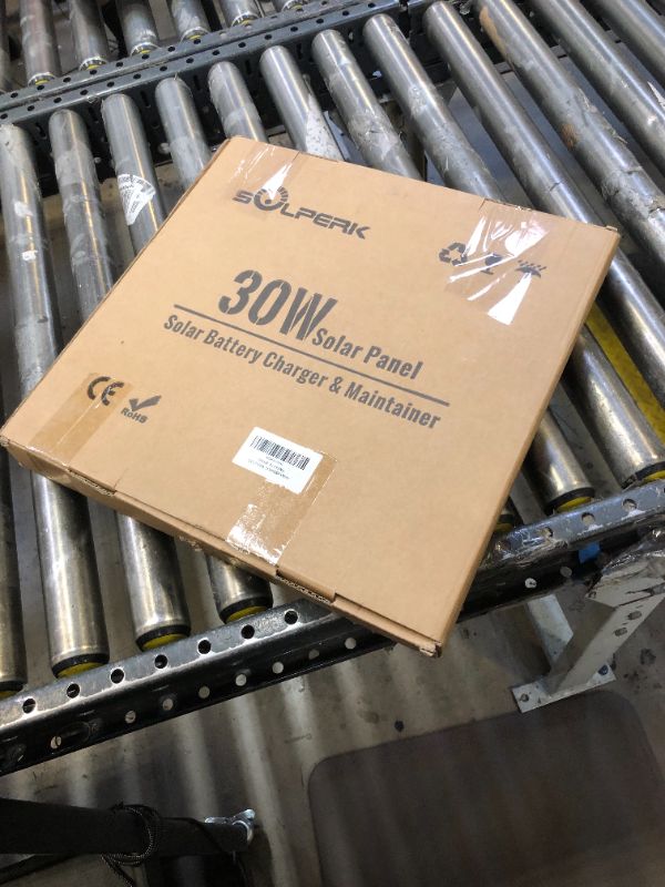 Photo 1 of SOLPERK 30W Solar Panel Charger, Solar Panel Kit Monocrystalline 12V Solar Panel + Upgrade 8A Charge Controller + Adjustable Bracket for RV, Camper, Vehicle, Caravan, Boat, Motorcycle (30W Kit)