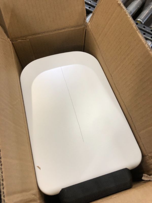 Photo 1 of Slim Bathroom Trash Can with Lid Soft Close, 6 Liter / 1.6 Gallon Stainless Steel Garbage Can with Removable Inner Bucket, Step Pedal, Small Trash Cans for Bedroom, Office, Kitchen (White)