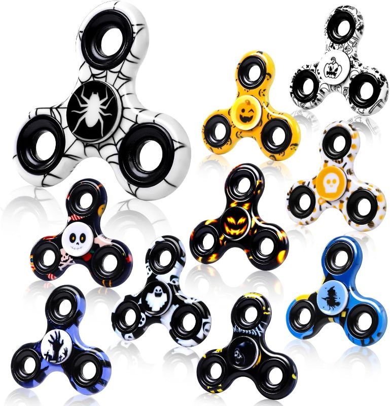 Photo 1 of 10 Pack Metal Fidget Spinners for Children, Stocking Stuffers Classroom Exchange Gifts for Boys Girls, Anxiety and Stress Relief, Killing Boredom and Passing Time
