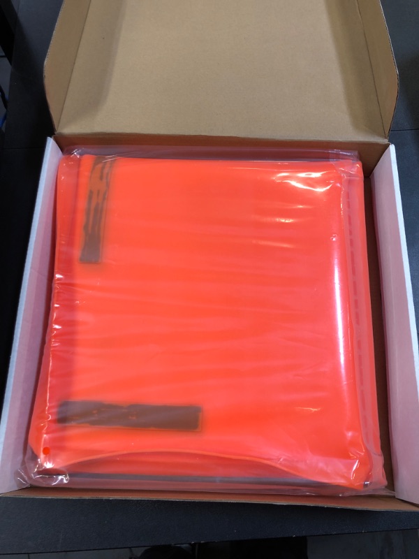 Photo 2 of 36" Orange Magnetic with Handle Silicone Tray Matting - Heavy Duty Food Grade Silicone Tray Matting Silicone Tray Matting to Protect Your Trays from Dirt and Rust 36 Inch Orange-Magnetic Suction