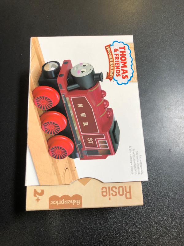 Photo 3 of Thomas & Friends Wooden Railway Toy Train Rosie Push-Along Wood Engine for Toddlers & Preschool Kids Ages 2+ Years Wood Vehicle Rosie