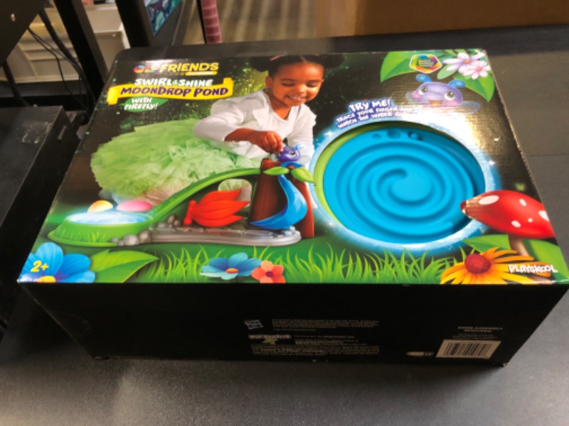 Photo 2 of Playskool Glo Friends - Swirl & Shine MoonDrop Pond - Glowing, Musical Pond - Glowing Firefly Toy and Playset - SEL Toy - Ages 2+