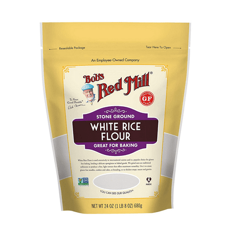 Photo 1 of Bob's Red Mill White Rice Flour 24 Oz. Pouches, PK4 (BB 04OCT25)