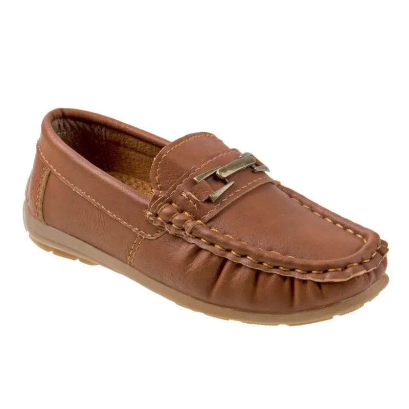 Photo 1 of SIZE 11Josmo Boys Loafer w/ metal accent - Cognac 