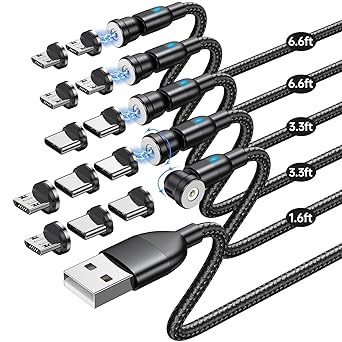 Photo 1 of Magnetic Charging Cable Type C (5Pack-1.6/3.3/3.3/6.6/6.6ft)/Magnetic Phone Charger Cable/Magnetic Charger for Android/Magnetic USB C Cable-Nylon Braided for Type C/Micro USB/i-Product
Visit the TUNKIA Store