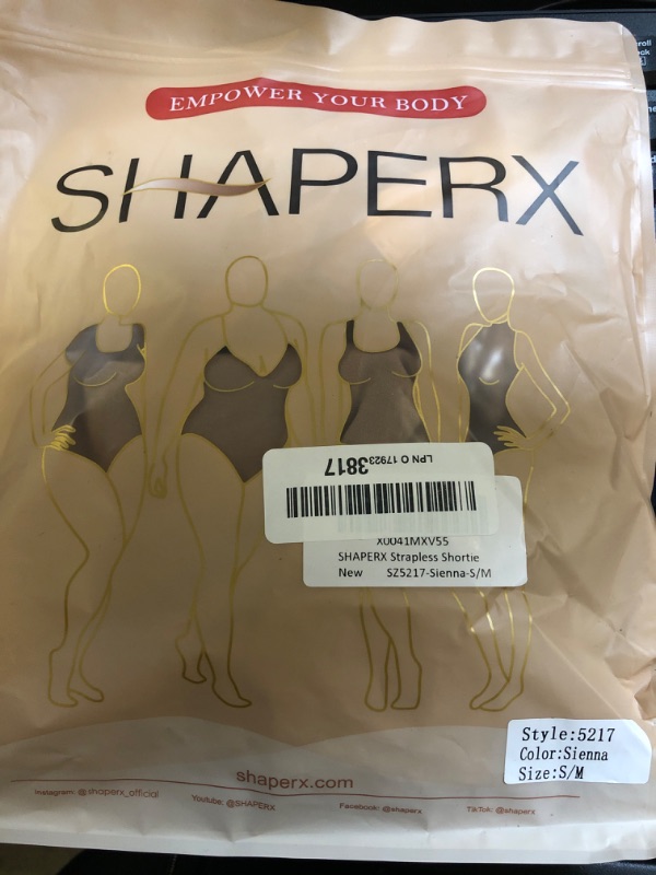 Photo 2 of SHAPERX Mid Thigh Jumpsuits for Women Low Back Onesie Seamless Rompers Stretchy Bodycon Outfits