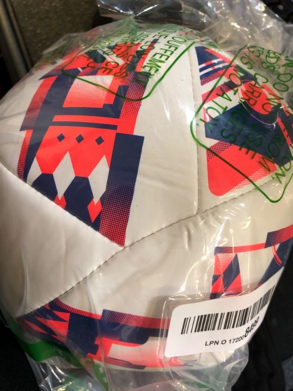 Photo 2 of adidas MLS 24 Club Soccer Ball White/Solar Red/Glory Blue 3