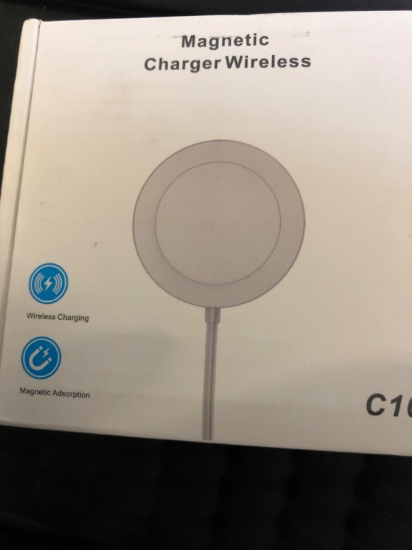 Photo 2 of Apple MagSafe Charger - Wireless Charger with Fast Charging Capability, Type C Wall Charger, Compatible with iPhone and AirPods