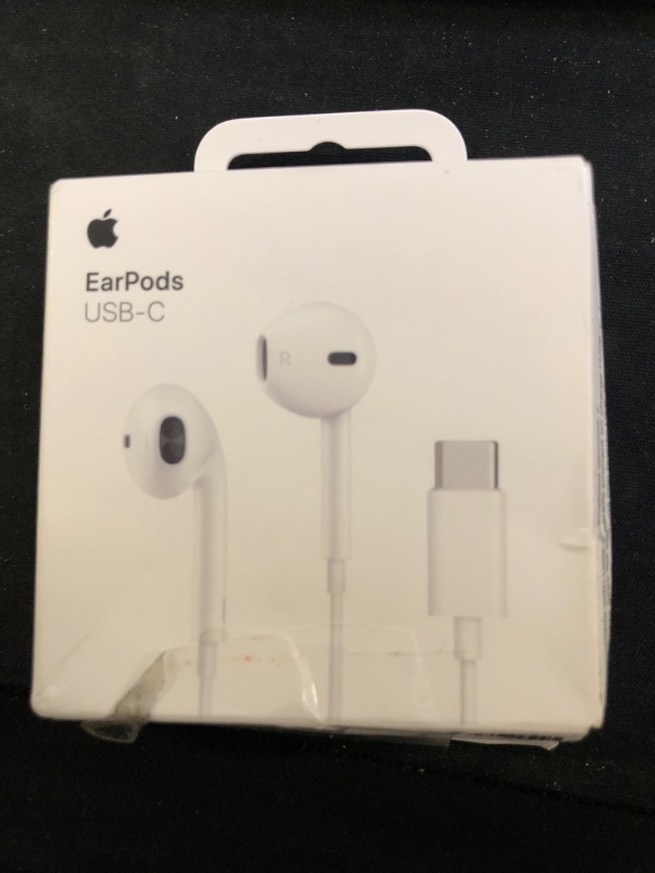 Photo 1 of Apple EarPods Headphones with USB-C Plug, Wired Ear Buds with Built-in Remote to Control Music, Phone Calls, and Volume