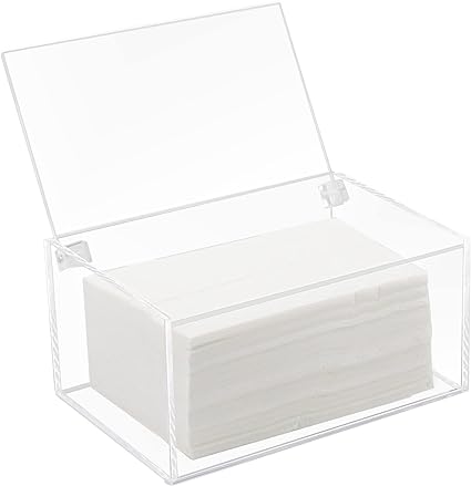 Photo 1 of Acrylic Laundry Dryer Sheet Holder, Clear Dryer Sheets Container with Lid for Laundry Room, Clear