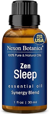 Photo 1 of Zen Sleep Essential Oil Blend for Diffuser 30ml - Rosemary, Lavender Based Sleep Oil for Relaxing, Good Night Sleeping - Calming Essential Oils for Humidifiers - Sweet Dreams Oil - Nexon Botanics