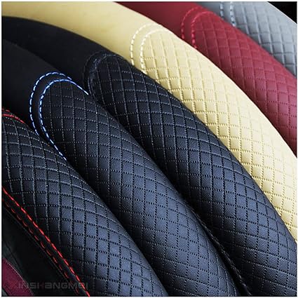 Photo 1 of Car Steering Wheel Cover, Microfibe Leather, Anti-Slip, Soft, Breathable, Universal Standard Size 14.5-15 inch 