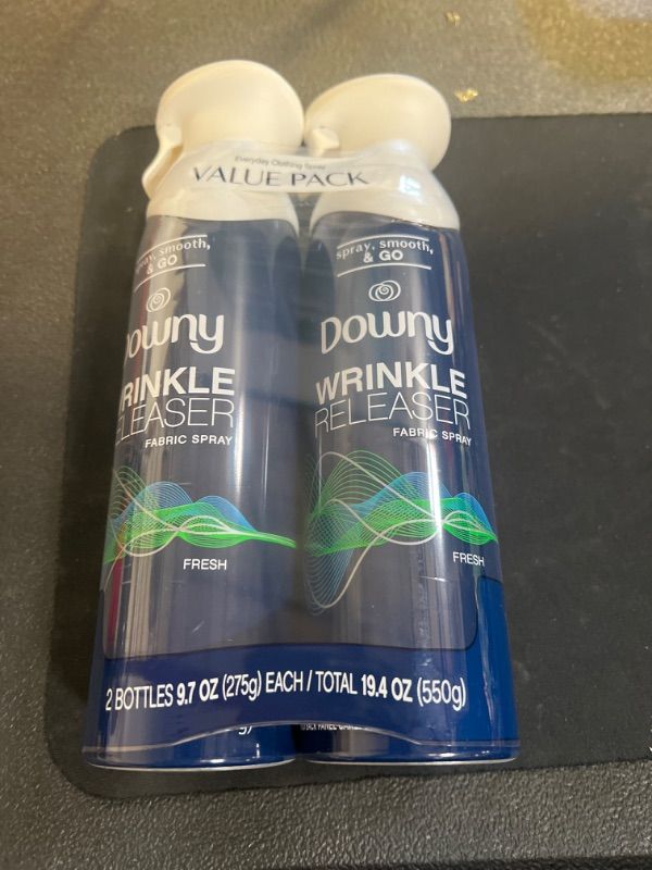 Photo 2 of Downy Wrinkle Releaser Spray, All in One Formula, Removes Wrinkles, Static and Odor Eliminator, Light Fresh Scent, 9.7 Fl Oz, Pack of 2