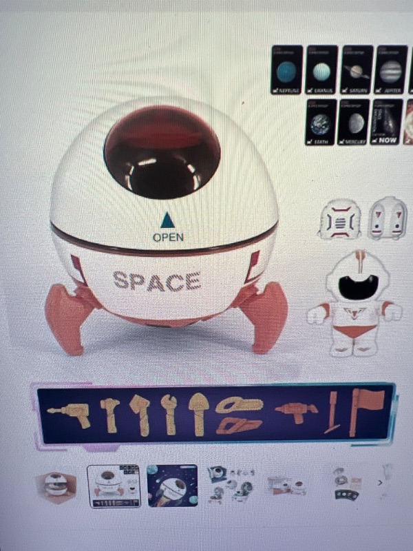 Photo 3 of Back to School Savings! Feltree The Heavens Space Toys, Spaceship Model Lights and Music Spaceman Toys, Interactive Educational Toys for Parents and Children