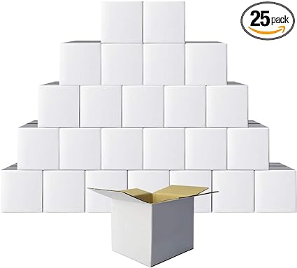 Photo 1 of PETAFLOP Shipping Boxes 6x6x6 Corrugated Cardboard Boxes Small Mailing Box, 25 P