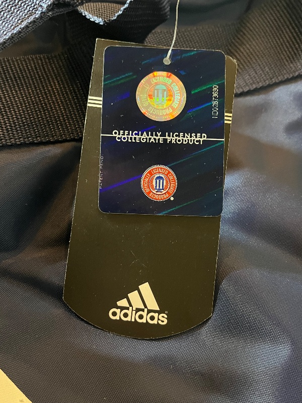 Photo 1 of ADIDAS NAVY BLUE NOTRE DAME FIGHTING IRISH COLLEGE CARRY-ON SANTIAGO DUFFEL BAG