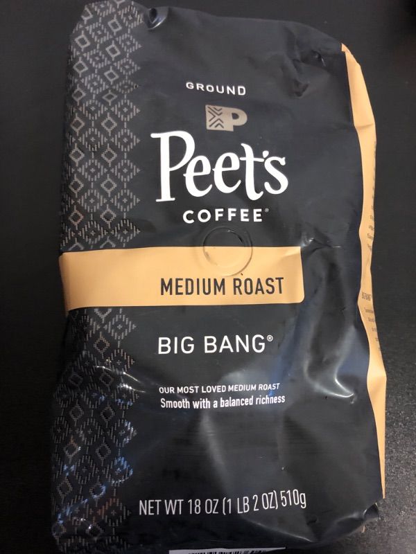 Photo 2 of Peet's Coffee Coffee, Ground, Medium Roast, Big Bang, Peetnik Pack - 18 oz