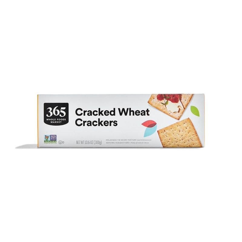 Photo 1 of 365 by Whole Foods Market, Cracker Cracked Wheat, 10.6 Ounce Cracked Wheat 10.6 Ounce 2 PACK