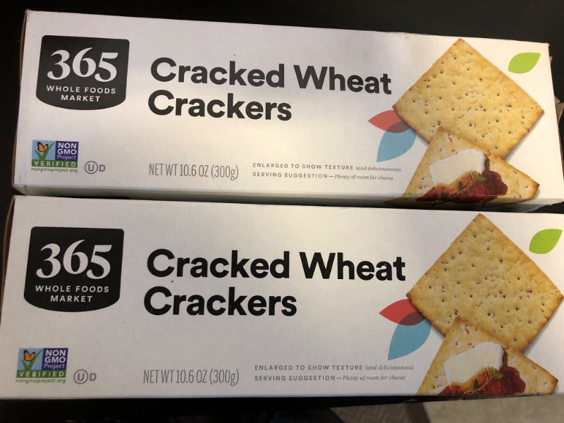 Photo 2 of 365 by Whole Foods Market, Cracker Cracked Wheat, 10.6 Ounce Cracked Wheat 10.6 Ounce 2 PACK