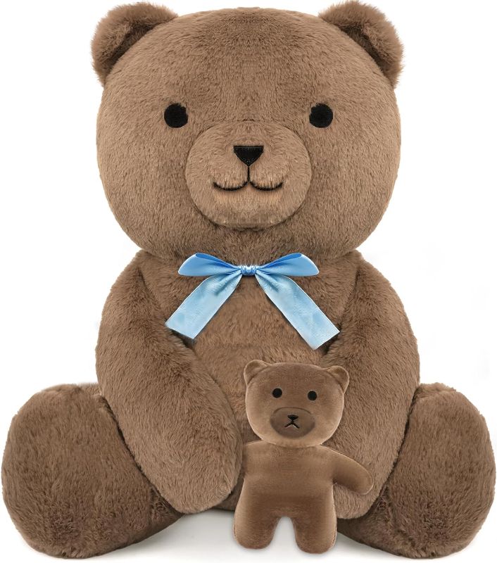 Photo 1 of  Teddy Bear Stuffed Animal,Large Size Plush Toy,Adorable Mommy and Baby Bear Set for Kids, Boys, Girls -Gifts for Christmas, Valentine's Day, and Baby