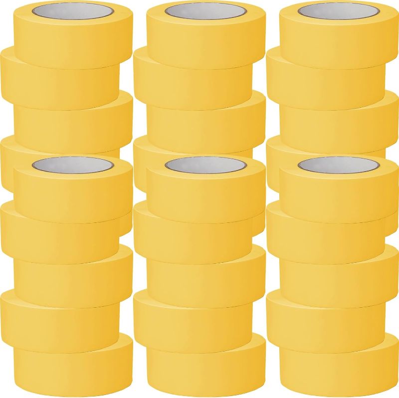 Photo 1 of 30 Rolls Automotive Refinish Masking Tape Bulk Set Cars Vehicles Auto Body Paint Tape Automotive Painters Multi Purpose(Yellow,