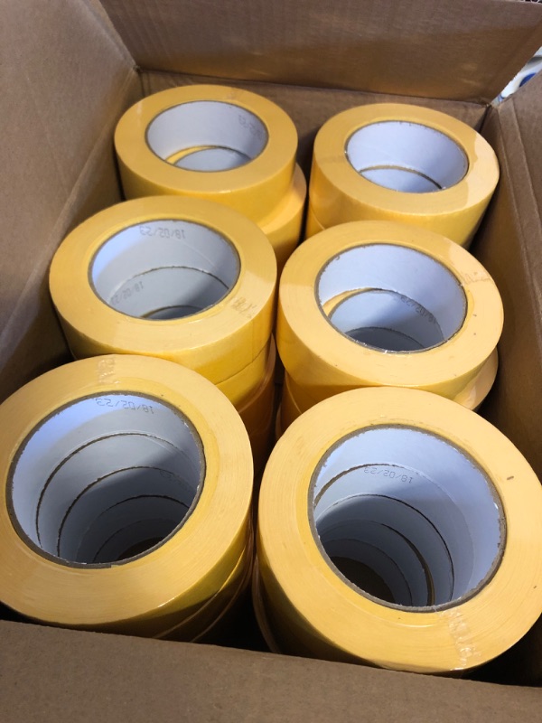 Photo 2 of 30 Rolls Automotive Refinish Masking Tape Bulk Set Cars Vehicles Auto Body Paint Tape Automotive Painters Multi Purpose(Yellow,