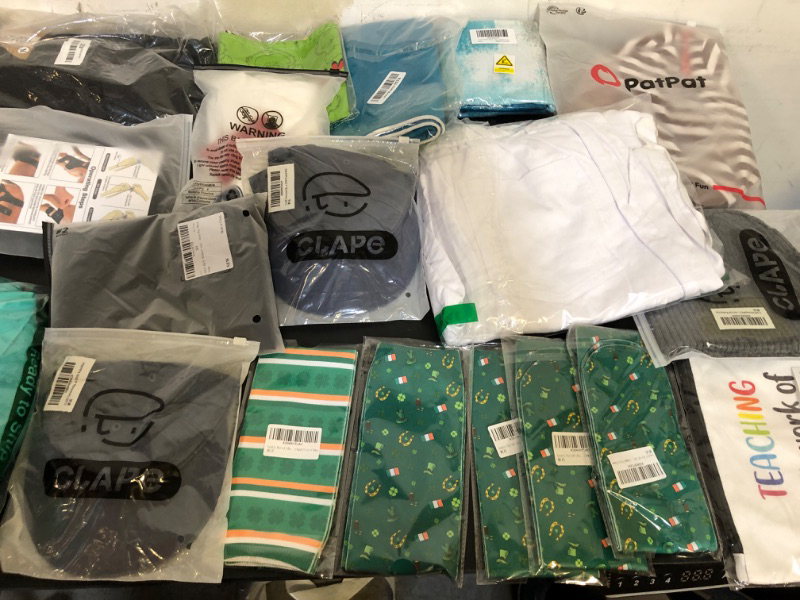 Photo 2 of BOX LOT OF MISC ITEMS/CLOTHES(SIZES VARIES)