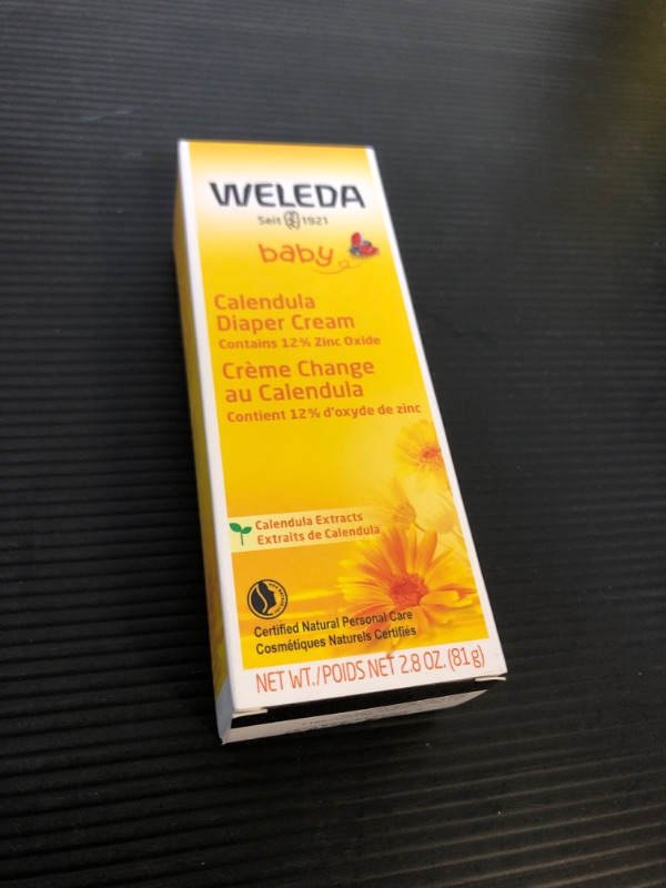Photo 2 of Weleda Baby Calendula Diaper Cream, 2.8 Fluid Ounce, Plant Rich Protection with Calendula, Chamomile, Sweet Almond Oil, Lanolin and Zinc Oxide Calendula 2.8 Ounce (Pack of 1)