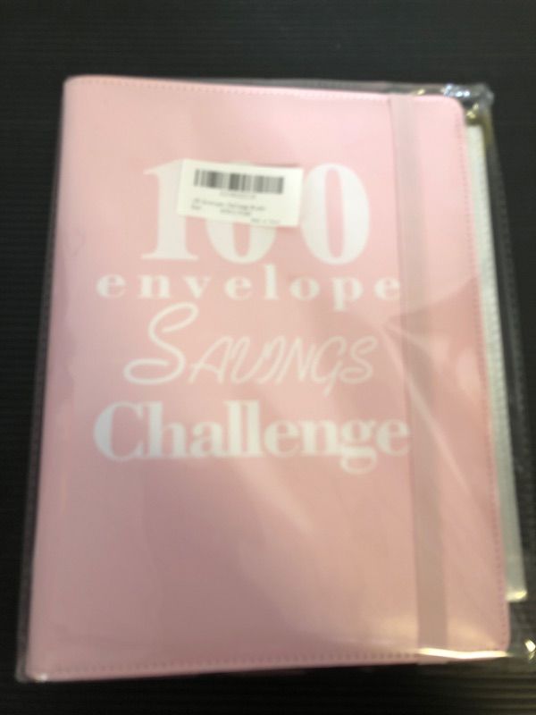 Photo 2 of 100 Envelopes Challenge Binder, Money Saving Challenge Budget Book Binder with Cash Envelopes - Fun Way to Save $5,050 - Pink
