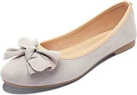 Photo 1 of Size 8--Womens Faux Suede Ballet Flats Casual Round Toe Bow-Knot Slip 
