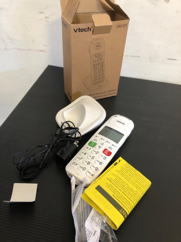 Photo 2 of VTech SN6107 CareLine Accessory Cordless Handset, White | Requires a VTech SN6197 or Other Models to Operate
