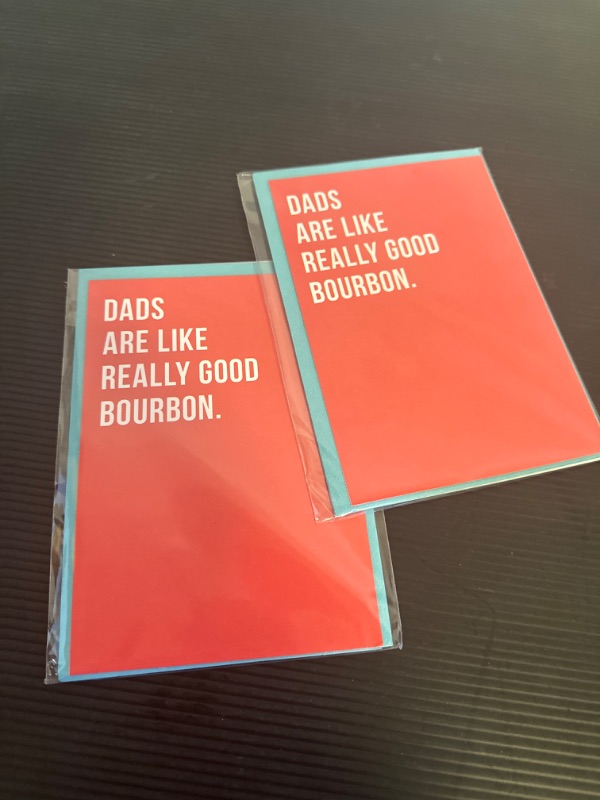 Photo 2 of Hallmark Shoebox Pack of 2 Funny Fathers Day Cards (Bloody Mary, Bourbon) Bloody Mary and Bourbon for Dad, 4count